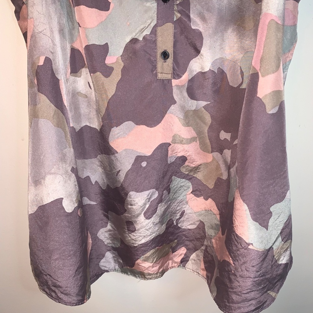 Banana Republic Sleeveless Ruffle Silk Top XL - Picture 5 of 8